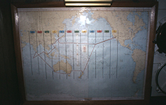 1972 Heading home & chart of deployment track
